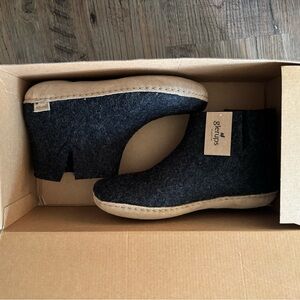 NWT Glerups Wool Slipper Boots (Leather Sole) EU 36 / US Women’s 6, US Men’s 5